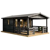 Alpholz Gartenhaus Lappland-40 b 380 x 594 cm aus