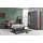JV Möbel Modern Kinderzimmer Set Kinderbett, Nachttisch, Kleiderschrank, Top-Qualität Grau
