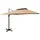 vidaXL Ampelschirm mit Lüftung 300 x 300 cm taupe
