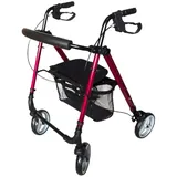 Antar AT51112R Ultraleichter Rollator, rot, 6400 g