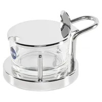 Alessi Käsedose rund silber 4,5 x 12 x 4,5 cm 0,2 l