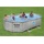 BESTWAY Power Steel Swim Vista Series Set 488 x 305 x 107 cm rattanoptik inkl. Filterpumpe