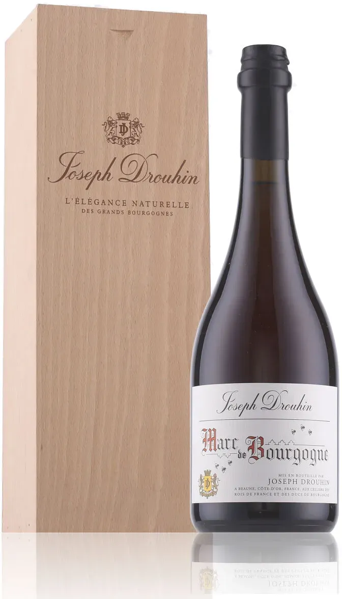 Maison Joseph Drouhin Marc de Bourgogne Weißwein trocken 40% Vol. 0,7l in Geschenkbox aus Holz