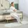 Homcom Sitzbank Bettbank Beige 102 x 35 x 43 cm