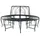 vidaXL Baumbank Ø 160 x 89 cm Schwarz