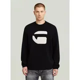 G-Star Relaxed Fit Strickpullover aus reiner Wolle, Black, S