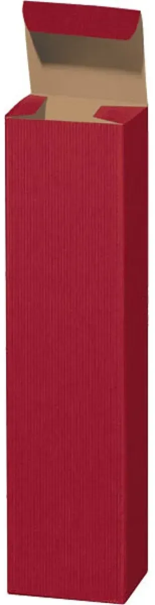 Geschenkkarton Welle bordeaux für 1 Flasche