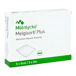 Melgisorb Plus Alginat Verband 5x5 cm steril