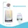 Intirilife Karaffe mit 4 Gläsern Set mit Regenbogen Schimmer | Gr.: onesize