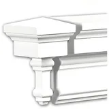 PROFHOME DECOR Stirnelement Fassaden Element 6,1 cm x 6,1 cm x 10,9 cm