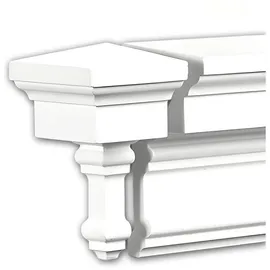 PROFHOME DECOR Stirnelement Fassaden Element 6,1 cm x 6,1 cm x 10,9 cm