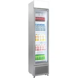 GGM Gastro | GK175UG | Getränkekühlschrank - 145 Liter - rahmenloses Design - mit 1 Glastür & Werbedisplay