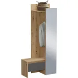 MID.YOU Garderobe Torino grau/eiche artisan