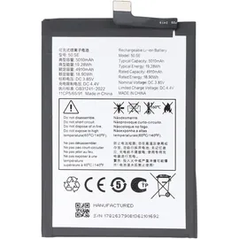 AccuCell Akku passend für TCL 50 SE – Li-Polymer, 3,85V, 5010mAh, 19,29Wh, eingebaut