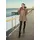 Hollert Lammfelljacke Lena Beige Damen Winterjacke Felljacke kuschelig weich & warm Echtleder mit Kapuze Größe XXL