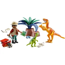 Playmobil Dinos Dinosaurier und Forscher Aktentasche 70108
