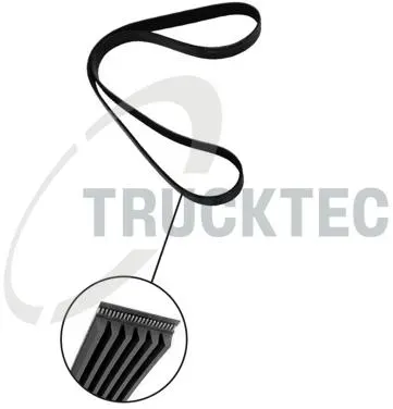 TRUCKTEC AUTOMOTIVE Keilrippenriemen 0819068 für BMW Volvo Chrysler Fiat KIA ROVER MG NISSAN RENAULT Subaru Suzuki TOYOTA VAG