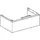 Geberit Waschtischunterschrank 1 Schublade 74 x 26,6 x 47 cm Schwarz