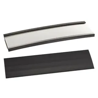 Böttcher-AG Etikettenträger 80 x 20 mm, magnetisch, C-Profil, inkl. Etiketten & Schutzfolie, 100 Stück