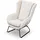 Fun Möbel Sessel Artemis Stoff Kronos 1-St. 70 x 80 x 90 cm Altweiß mit Kissen