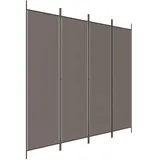 vidaXL Paravent Anthrazit 200x200 cm Stoff