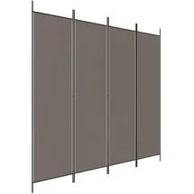vidaXL Paravent Anthrazit 200x200 cm Stoff