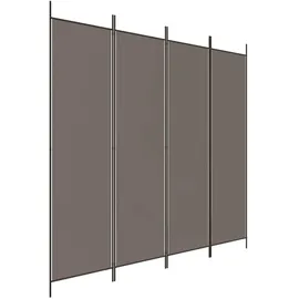 vidaXL Paravent Anthrazit 200x200 cm Stoff