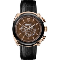Ingersoll Herren Analog Quarz Uhr mit Leder Armband I01202