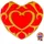 TOMY The Legend of Zelda Mocchi-Mocchi Plüschfigur Heart Container 37 cm - Rot
