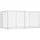 vidaXL Outdoor-Hundezwinger 382 x 192 x 185 cm Stahl Silber/Mehrfarbig