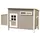 Kerbl Hühnerstall Barney 137 x 73 x 83 cm grau und weiß