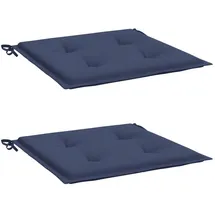 vidaXL Palettenkissen 40 x 40 x 3 cm blau 2 St.