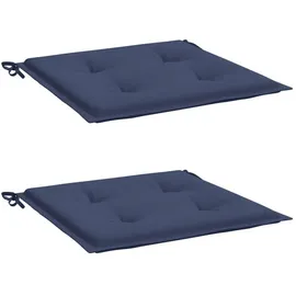 vidaXL Palettenkissen 40 x 40 x 3 cm blau 2 St.