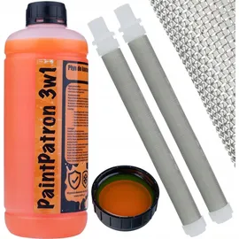 OEM Wartungs- und Reinigungsflüssigkeit für Farbspritzgeräte 1 l + 2 Stück Fingerfilter 60 Mesh