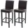 Mendler 2er-Set Barhocker  Holz  braun