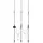 Star Trading Wegeleuchte Edelstahl 83,0 cm 3er Set silber