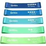 Gritin Fitnessbänder Set 5er Schwarz