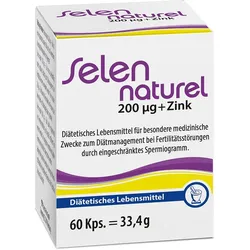 Selennaturel 200 μg + Zink Kapseln 60 St