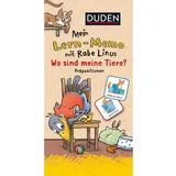 duden ein imprint von cornelsen verlag gmbh Mein Lern-Memo mit Rabe Linus - Wo sind meine Tiere?
