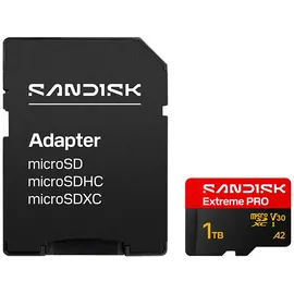 SanDisk Extreme Pro microSDXC UHS-I U3 V30 A2 1 TB + SD-Adapter