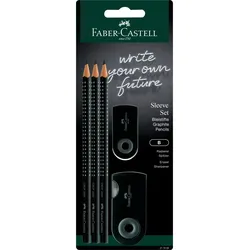 FABER-CASTELL 217059, B, Schwarz, Hobby, Schule, Sichtverpackung, 3 Stück(e)