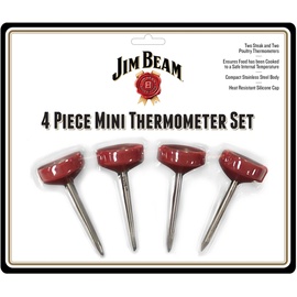 Jim Beam BBQ-Minithermometer Set 4