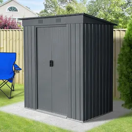 garden 'n' more Pultdachhaus Basic plus 1,74 x 1,10 m Schwarz