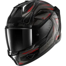 Shark Skwal i3 Linik Integralhelm - schwarz-grau-rot, / L