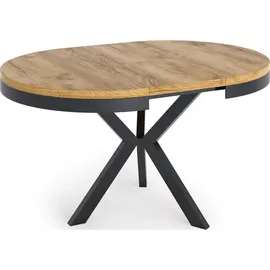 WFL GROUP Esstisch Hellgrau, Holzwerkstoff, 6-Sitzer, Rund,Rund, 100x76x100 cm, Esszimmer, Tische, Esstische