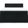 vidaXL Boxspringbett mit Matratze Schwarz 140x200 cm Stoff