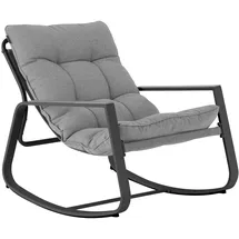 Hesperide Hespéride - Felinio Schaukelstuhl, Grau, 73 x 79,5 x 104 cm, Rostfreier Stahl, UV-beständig - Für Garten, Terrasse, Schaukelstuhl