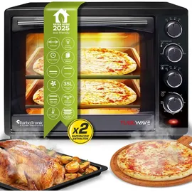 TurboTronic Minibackofen schwarz