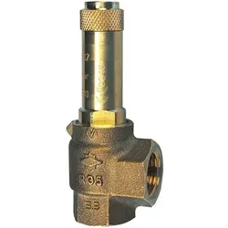 Eck-Sicherheitsventil für Sattdampf, G 1/2", Ansprechdruck 6,5 bar