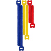 goobay 70687 Kabel-Organizer Tisch/Wand Kabelhalter Blau, Rot, Gelb 6 Stück(e)
